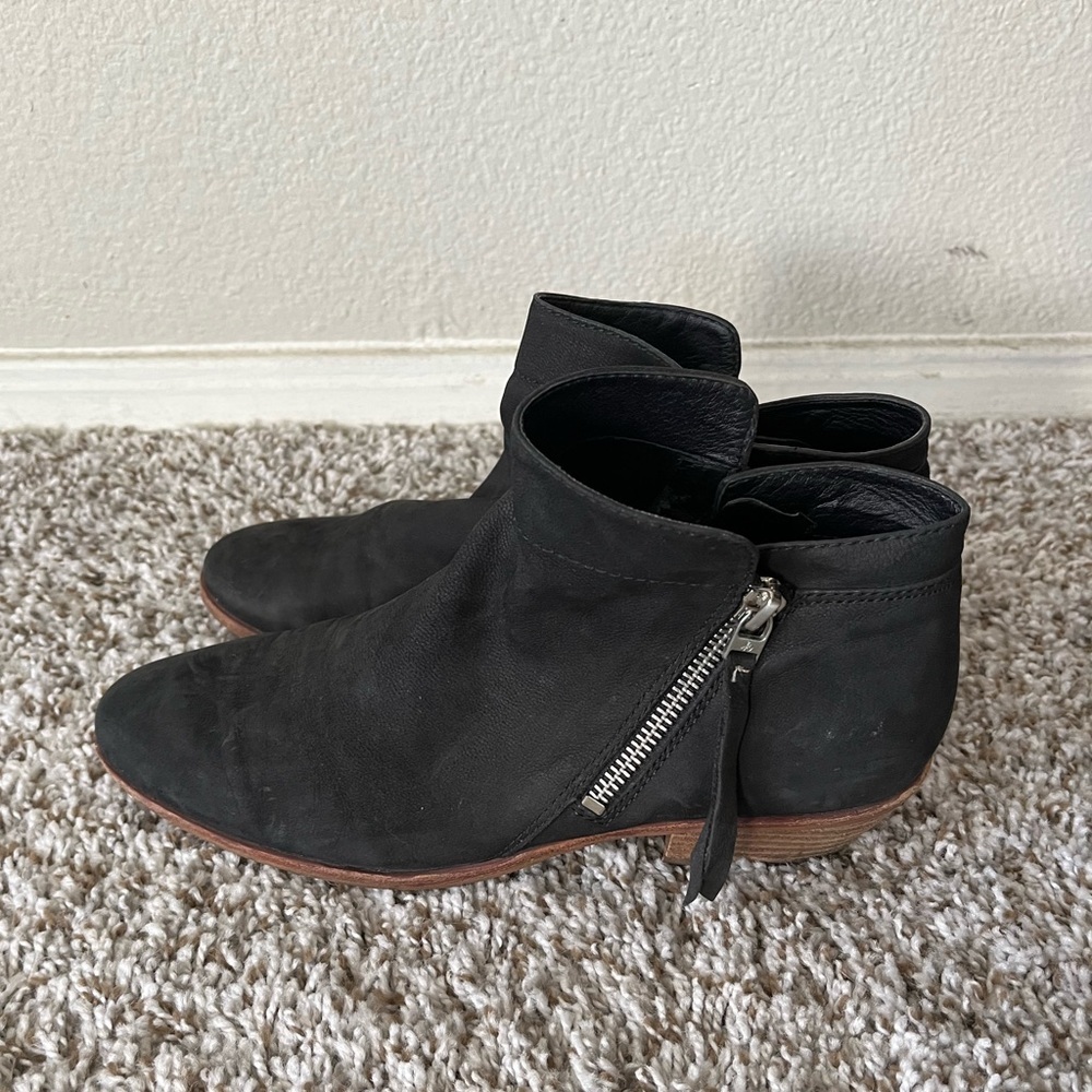 Sam Edelman Leather Packer Ankle Booties in Black Women's Size 8 - Picture 2 of 16